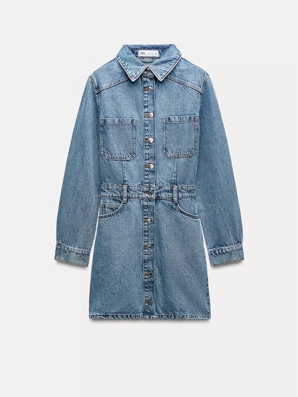 Zara 100% cotton denim mini dress. I normally wear a size 4-6  or M